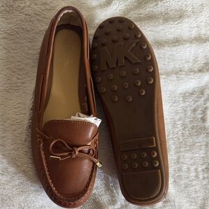 Michael Kors Tan Leather Loafers